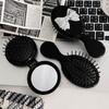 Lamb Bowknot Air Bag Hair Comb Durable Mini Foldable Hair Brush  Female