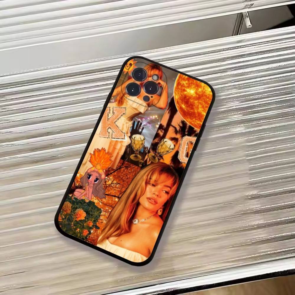 K-Karol G Мультяшный Чехол для Телефона Для iPhone 17,16,15,14,13,12,11 Plus,Pro Max,XS,Мягкий Силиконовый Черный Чехол