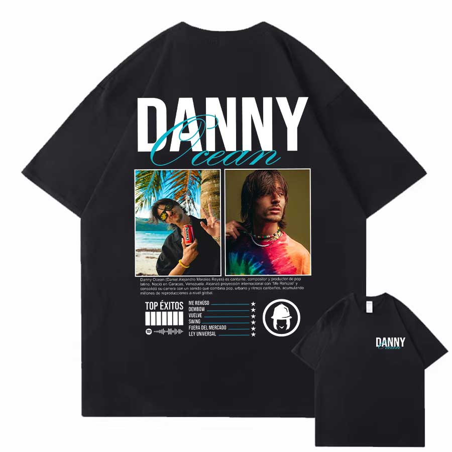 Rapper Danny Ocean Graphic T shirt for Unisex Women Hiphop Streetwear Oversized Tops 100 Cotton TShirt DNO1