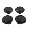 Hub Wheel Center Universal Rust Pack of 64mm Outer 4 Car Wheel Tire Center Black Caps, Caps, Compatible, Prevention, 4, Diameter, Clips, Hub,