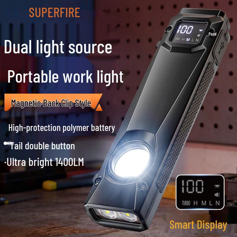 SupFire G35 Rechargeable Magnetic Work Flashlight