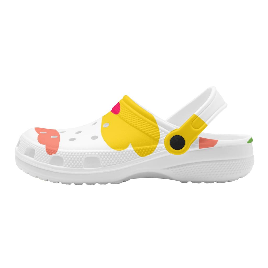 Funny Print EVA Clogs Men Women Ventilated Breathable Slip On Casual Shoes Soft Sole Summer Sandals Lightweight Daily Wear