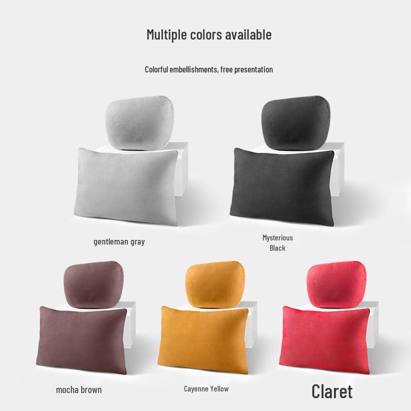 Подушка-подголовник Maybach S-Class из бархата для поддержки шеи и поясницы - Универсальный размер, Дышащая