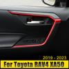 For Toyota RAV4 XA50 2022 2023 ABS Car Interior Moulding Lift Armrest Decorative Door Bowl Strips Trims