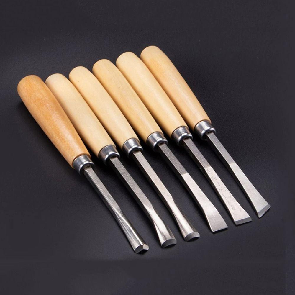 6 шт DIY резьба по дереву стамески стальные деревянные стамески новые инструменты для резьбы по дереву