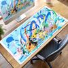 Anime Pokemon Mouse Pad Eevee Glaceon PC Cabinet Mousepad Gamer Keyboard Tablepad E-Sports Desk Accessories Gaming Extended Mat