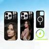 Чехол для телефона A-Angelina Jolie для iPhone 17 16 15 14 13 12 Pro Max Plus с зеркальной беспроводной магнитной крышкой
