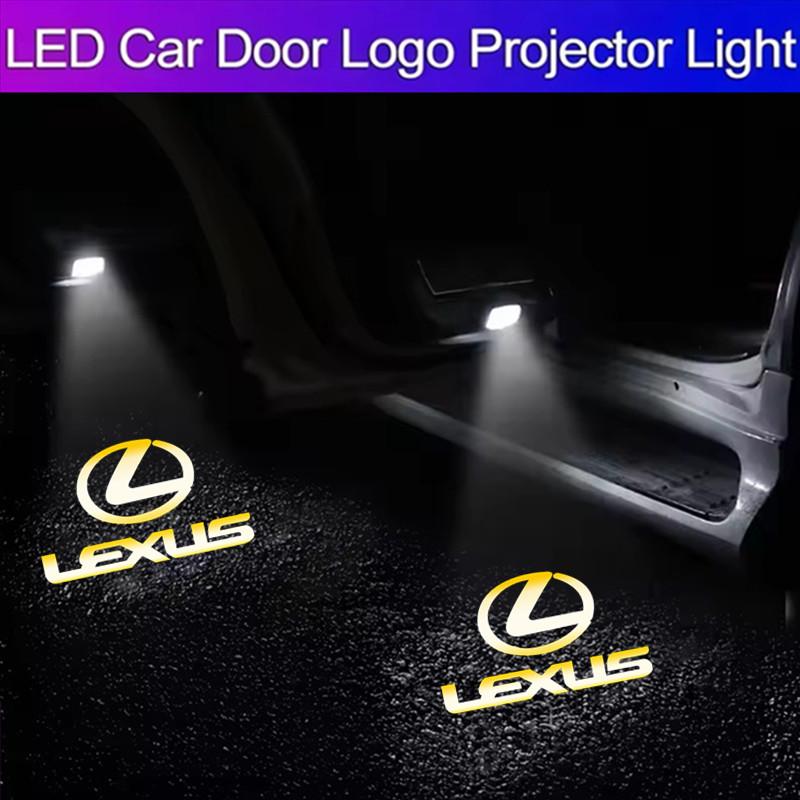 2026 Hot Interior Stickers LED Car Door Welcome Projector Ghost Shadow Light Accessories For Lexus RX ES GX LS LX IS GS RC UX Se
