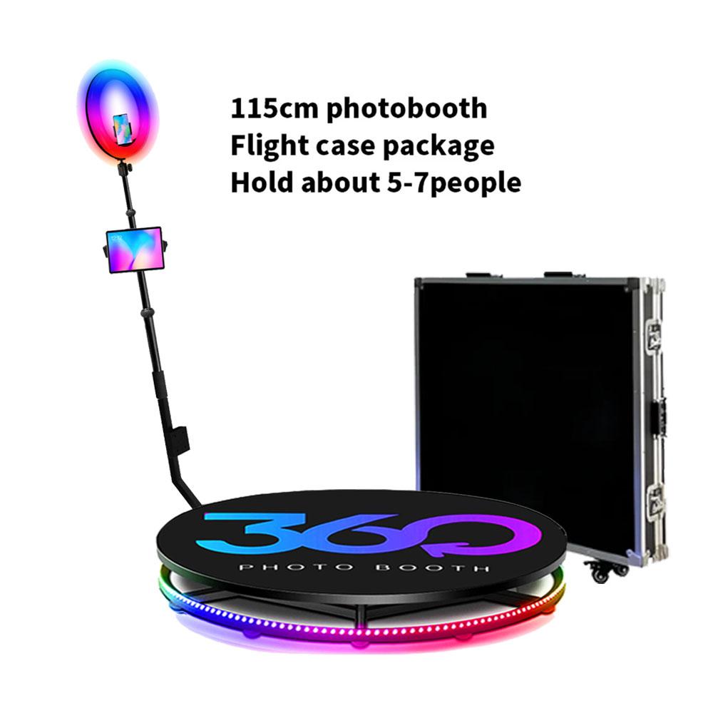 Быстрая доставка 360 Photo Booth Spin Machine 360-градусная камера фотобудка видео аксессуары вращающаяся 80 см цена для вечеринок