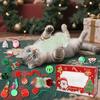 1 Set Christmas Cat Toys Interactive Teaser Wand Rattle Ball Feathered Plush Mice Cat Entertainment Toys for Indoor Cats Kittens Exercise Holiday