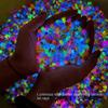 100Pcs Cartoon 3D Luminous Turtle Night Glow Dopamine Colored Mini Resin Animals DIY Miniature Figurines