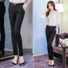 Women Office Slim Pencil Pants High Waist Ankle-length Pantalones Spring Fall Elegant Elastic Pants Oversize