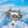 Интерактивная игрушка-самолет для детей от 4 до 8 лет с вращающимися элементами, реалистично трансформирующаяся, трюковая, скользящая, истребитель, желтая