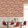 Красный Кирпич Обои Самоклеящиеся Винтажные Кирпичные Текстурированные Самоклеящиеся Обои Съемная Контактная бумага для Кухни Спальни