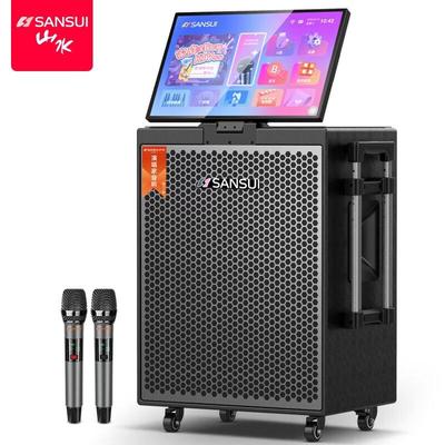 Портативная KTV колонка SANSUI серии PE с дисплеем, штекер CN (адаптер в комплекте)