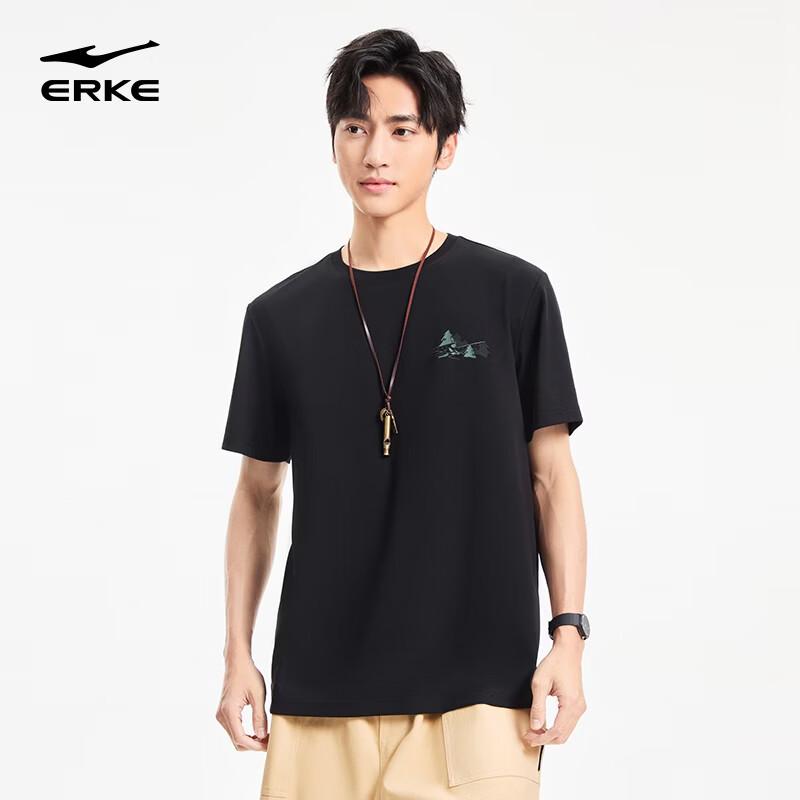 Erke Men's Loose Fit Anti-bacterial Short Sleeve T-Shirt