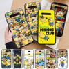 AM28 Minions черный чехол для iPhone 16 15 Plus 14 13 12 11 Pro 8 7 6S SE 5S X XR XS Max Realme C30 C33 C31 9I Huawei Y8P Y9 Sofe Cover