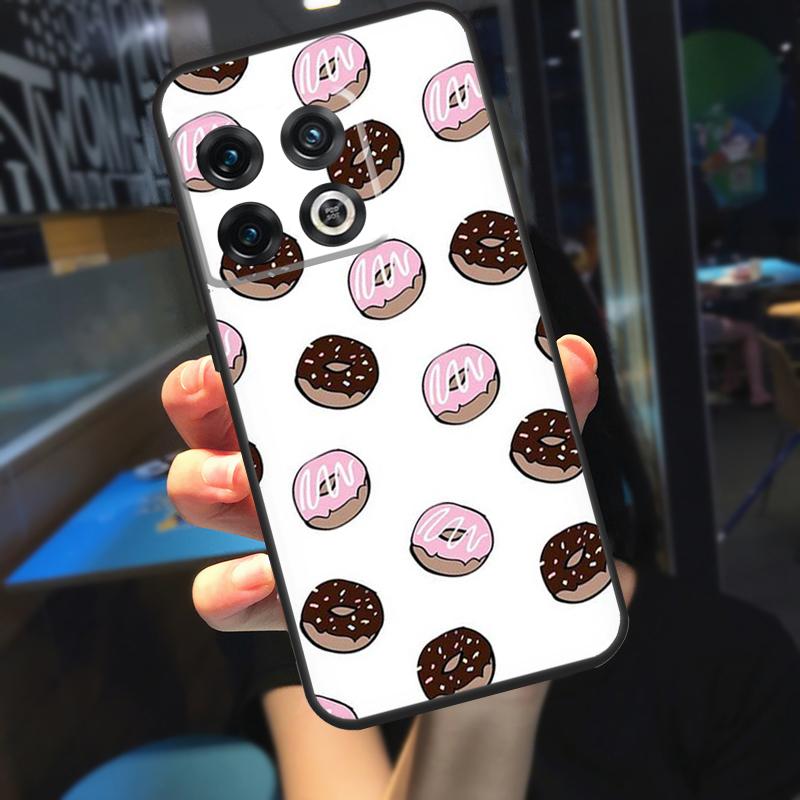 Pizza Sushi Food Donuts Funda For OnePlus 10T 8T 9RT 12 13 13R 11 9 10 Pro OnePlus Nord 4 CE 2 3 Lite N20 N30 Case