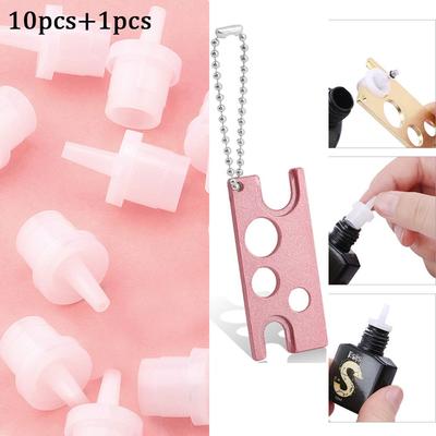 Универсальный флакон с клеем для ресниц, игла для блокировки, сменная насадка для рта, специальный инструмент для открывания колпачков для ковров Flumat, 10 шт.