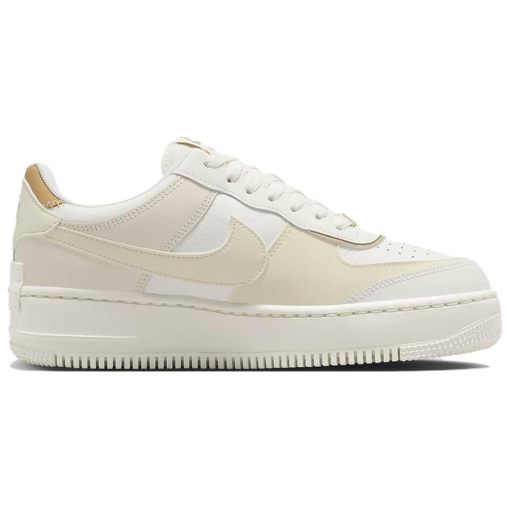 Nike Air Force 1 Shadow Sail Metallic Gold Women Sneakers Cream Coconut-Milk DZ1847-108