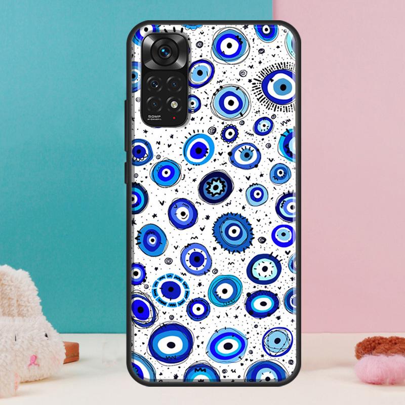 Чехол «Сглаз» для Xiaomi Redmi Note 14 13 Pro 12 11 9 10 9S 10S 11S 12S Redmi 14C 13C 10C 12C