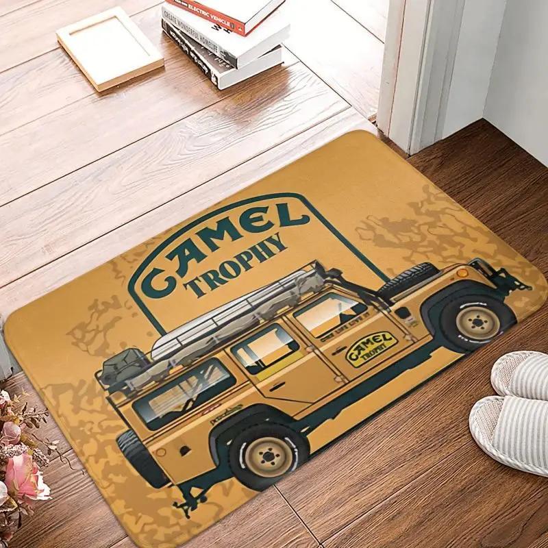 Персонализированный коврик для двери Defender 110 Camel Trophy, противоскользящий ковер для кухни, ванной, гаража 40*60 см