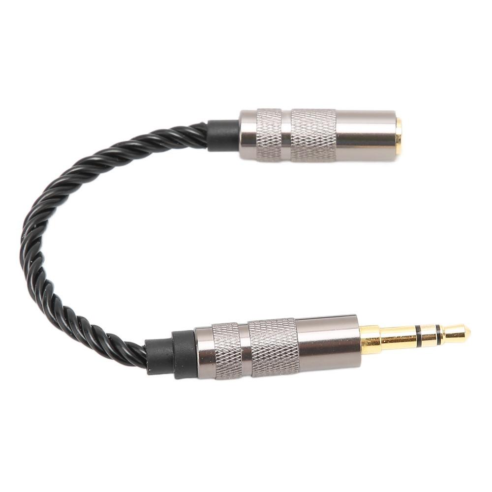 Silver Plated Copper 3.5 Stereo Male to 2.5 Balanced Female Adapter Daily Use