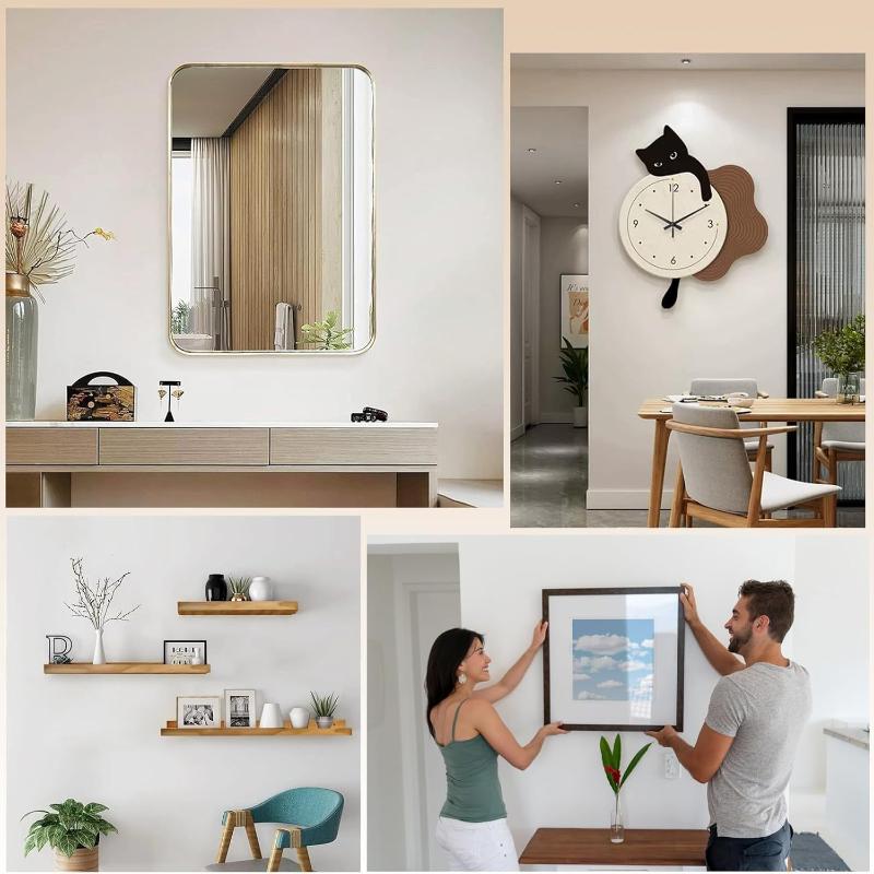 8/10/12/15/20/40Pcs Room Office Decor Tool Claw Drywall Picture Hanger Wall Hooks For Hanging Picture Mirror Photo Poster Kit