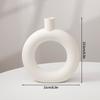 Nordic White Flower Vase Simple Flower Pot Storage Bottle Imitation Creative Flower Pot Home Wedding Decoration Ornament