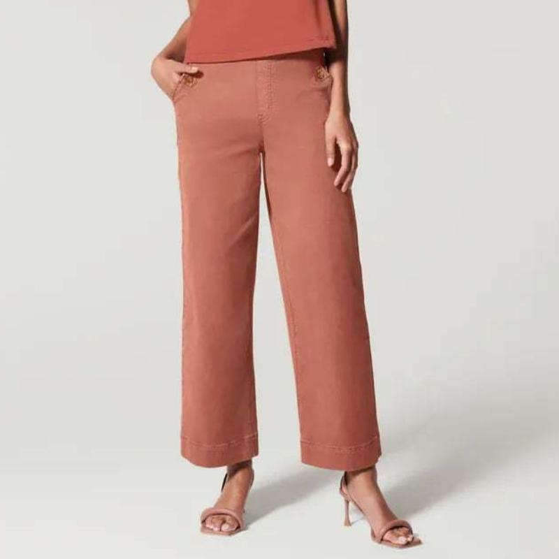 GMXIA Women's Fashion Casual Solid Color Print High Waist Pants & Capris