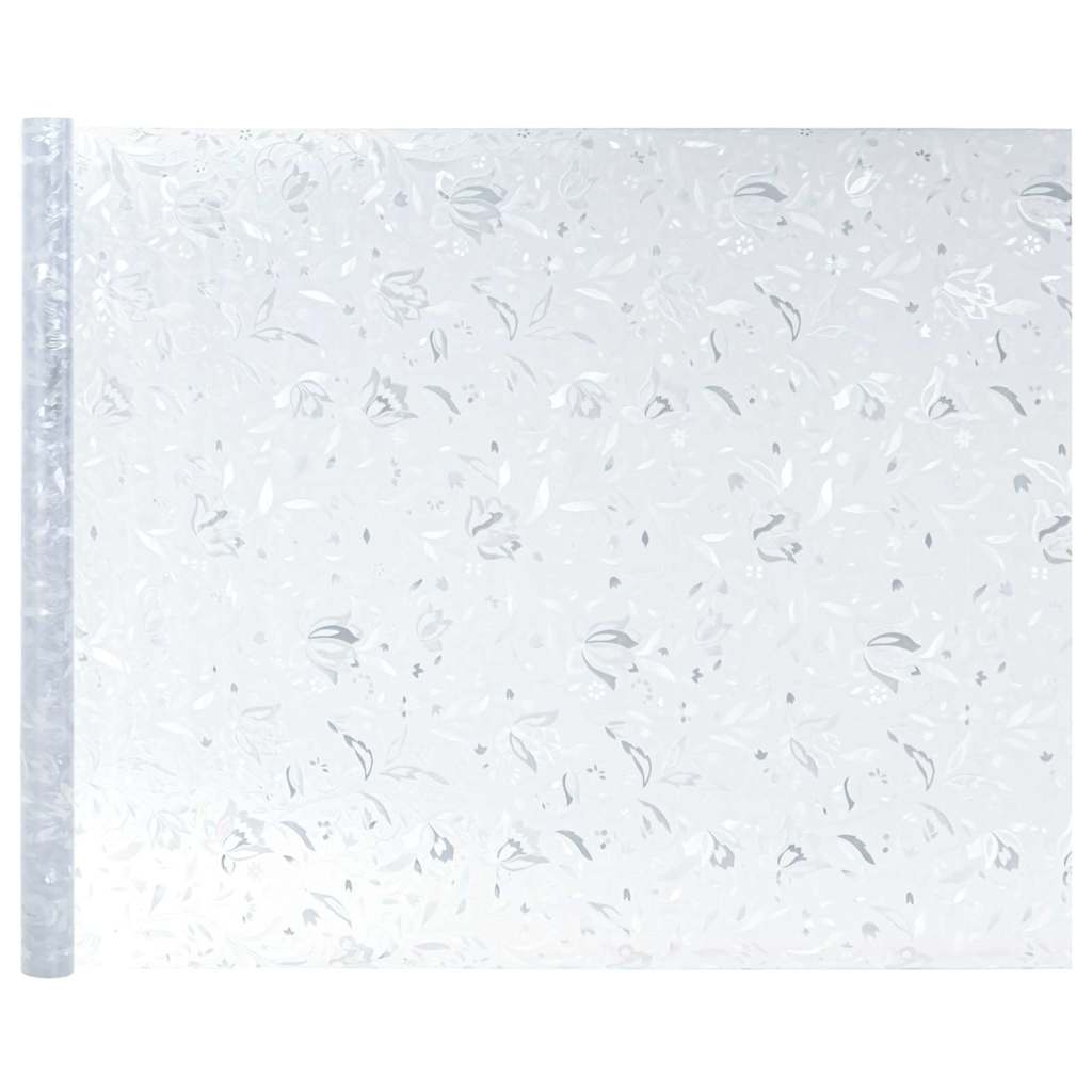 Static Window Film Flower Pattern 90 x 500 cm PVC