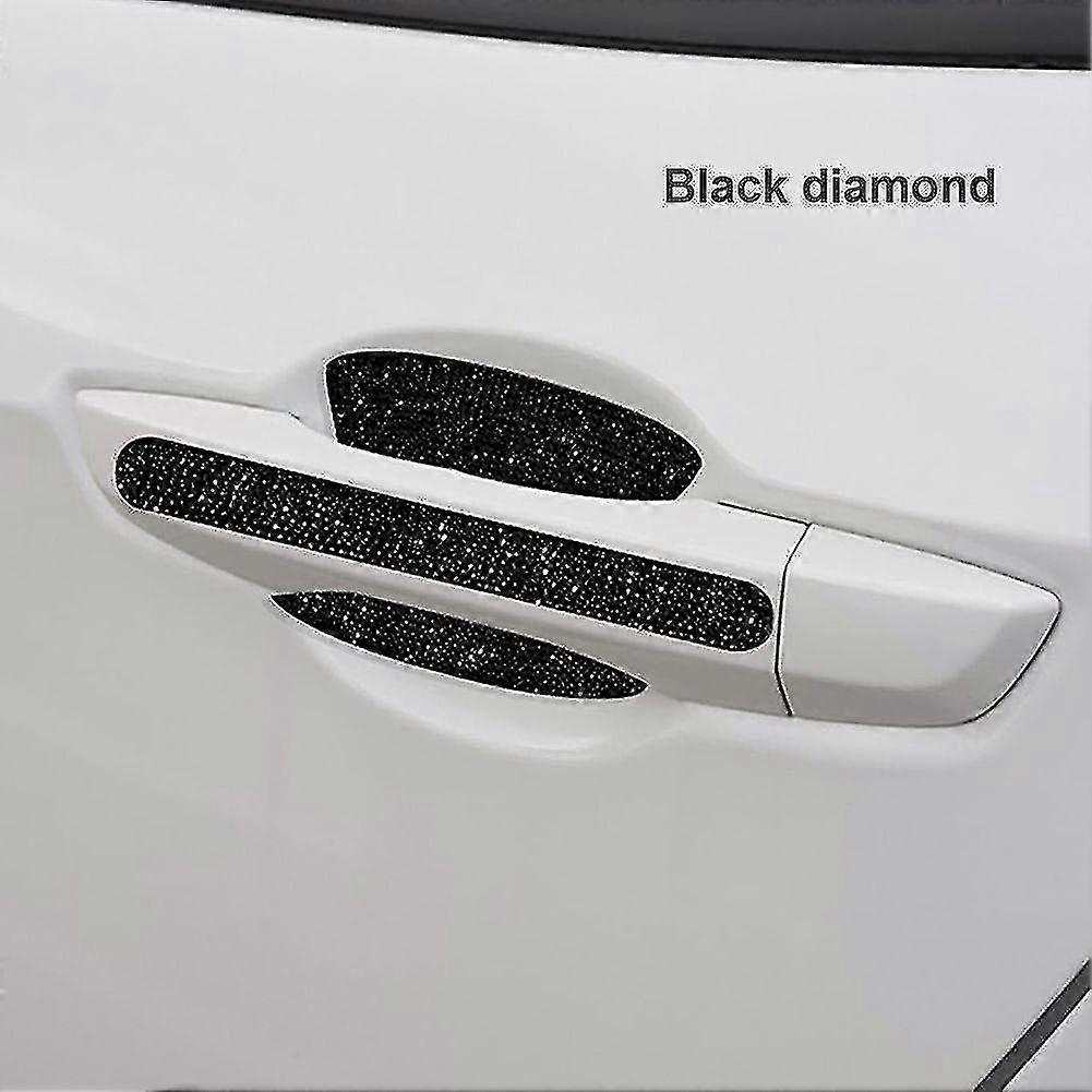8pcs Bling Car Kit Car Door Handle Protector Shiny Rhinestones Scratch