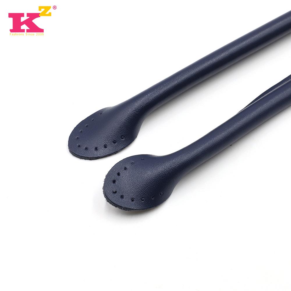 Черная натуральная кожаная ручка для сумки - 50 см, швейные нитки ручной работы из коровьей кожи, аксессуары для сумок своими руками