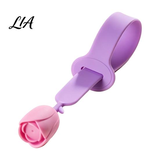 Washable Toilet Seat Lifter Silicone Tulip Lid Lifter, Hands-Free Lift Handle, Bathroom Avoid Touching Cover Tool, Accessories