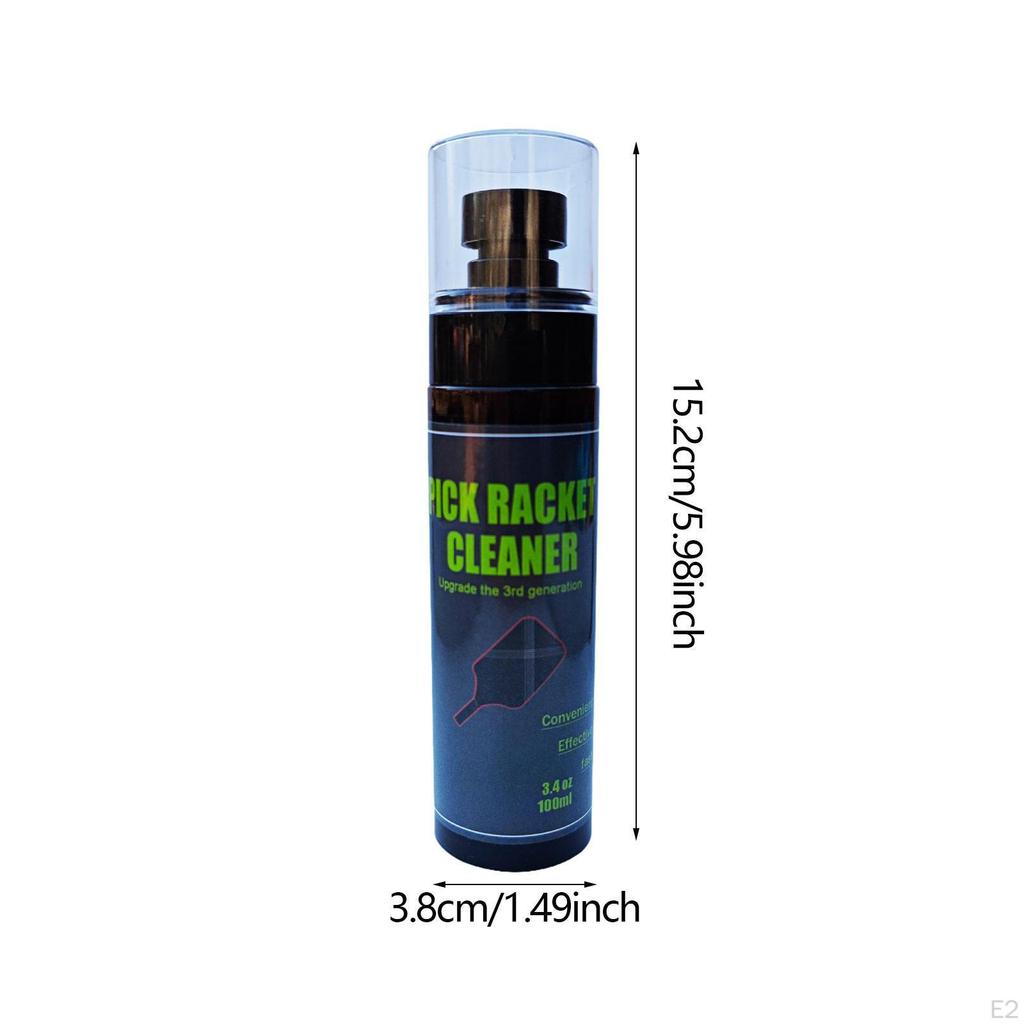 100 мл очиститель поверхности ракетки Pickleball устраняет остатки грязи портативный