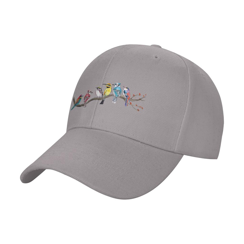 Birds On A Branch Birding Bird Watching Bird Watcher Baseball Cap Print Trucker Hat Summer Unisex Unisex Skate Snapback Cap