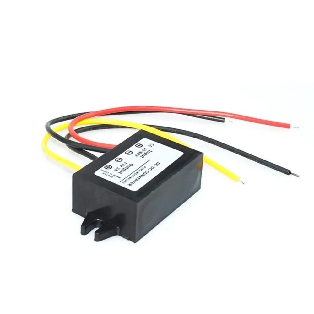 DC 15V-80V To DC 12V 2A Voltage Regulator Buck Converter Automotive Electrical Tool
