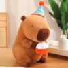 Christmas Capybara Plush Toy Doll with Accessories