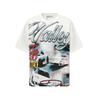 2025 American trendy brand Vall washed old printed short-sleeved hip-hop loose street fashion T-shirt for men and women