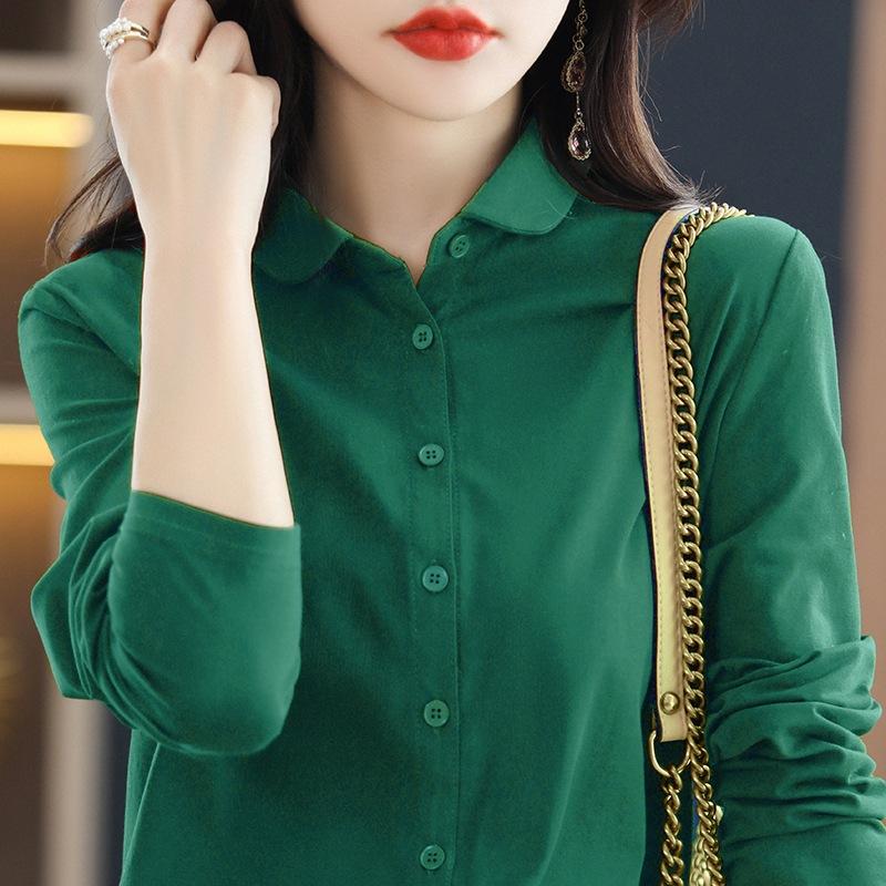 Хлопковая рубашка с длинными рукавами, свободная рубашка в стиле вестерн, модная женская одежда на весну и осень