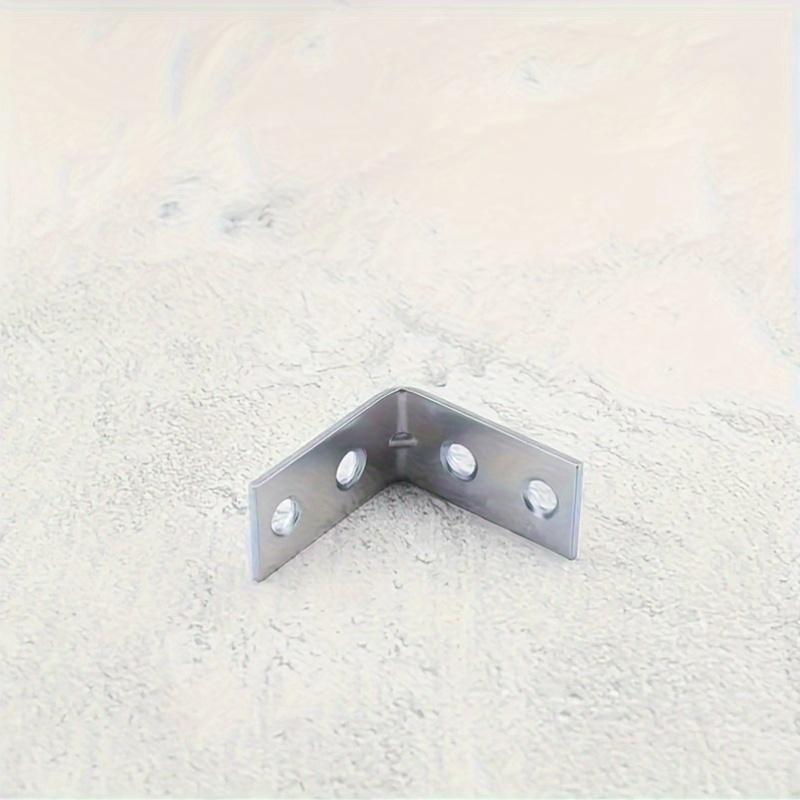 20 шт. Металлические угловые кронштейны L-образной формы - Угловые опорные кронштейны под прямым углом с винтами для мебели, полок, шкафа, стола, стула для ремонта и усиления