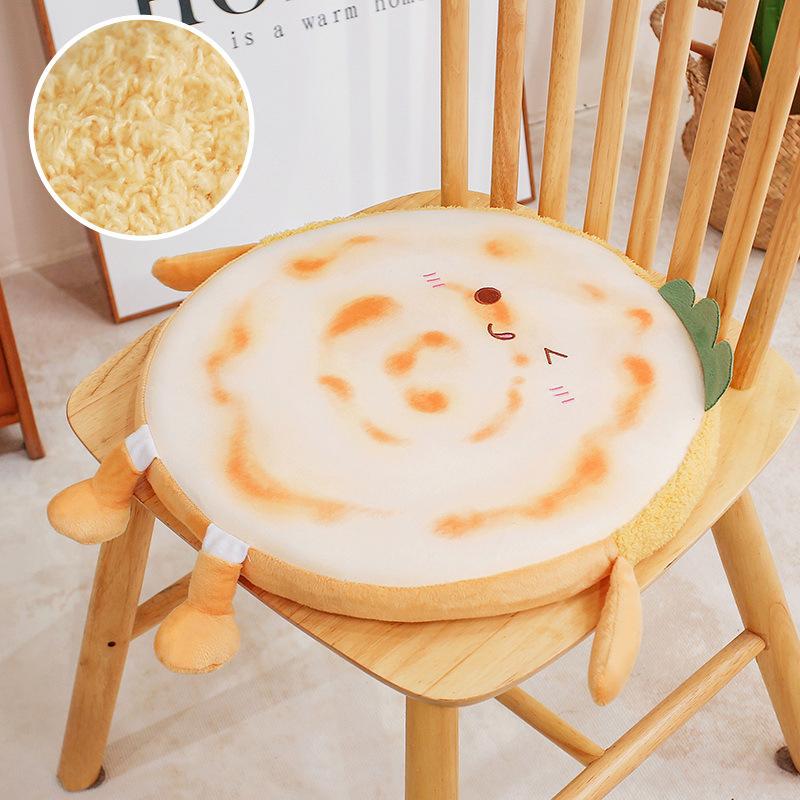 Cartoon Soft Memory Cotton Roujiamo Round Seat Cushion Office Sedentary Butt Pad Girls Tatami Futon Pad