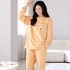 Coral Fleece Pajamas Women Winter Autumn And Winter Thickened Warm Winter Flannel Fleece Loungewear