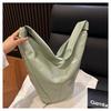 Niche Design Lazy Wind Soft Leather Bucket New Fashion Shoulder Armpit Bag Large Capacity Tote Bag