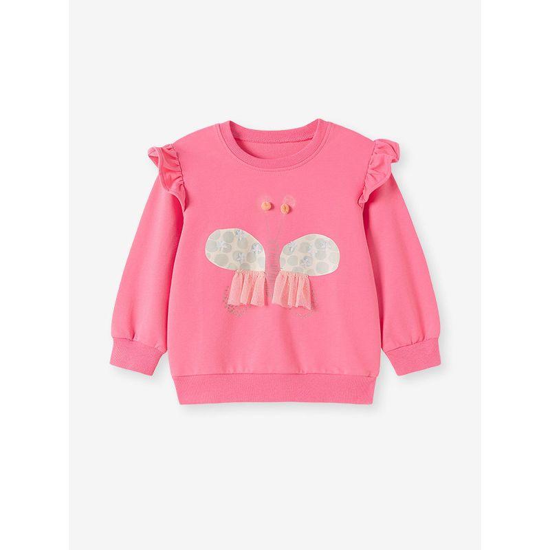 In-Stock Girls' Sweatshirt Spring New Style Children's Long-Sleeve Top Baby Base Layer Spring and Autumn Infant Clothing T-Shirt A-Class