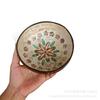 Handcrafted Coconut Shell Bowl With Inlay Decorative Serving Dish Home Dining Snacks Candy Or Tropical Dcor