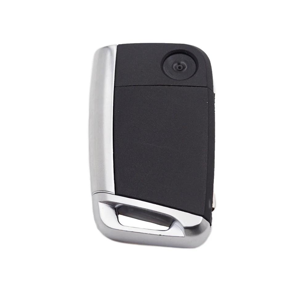 Cocolockey Чехол для выкидного ключа с пультом для Vw Polo Golf7 Mk7 Tiguan Для Skoda Octavia Kodiaq Karoq Для Seat Ateca Автомобильные аксессуары