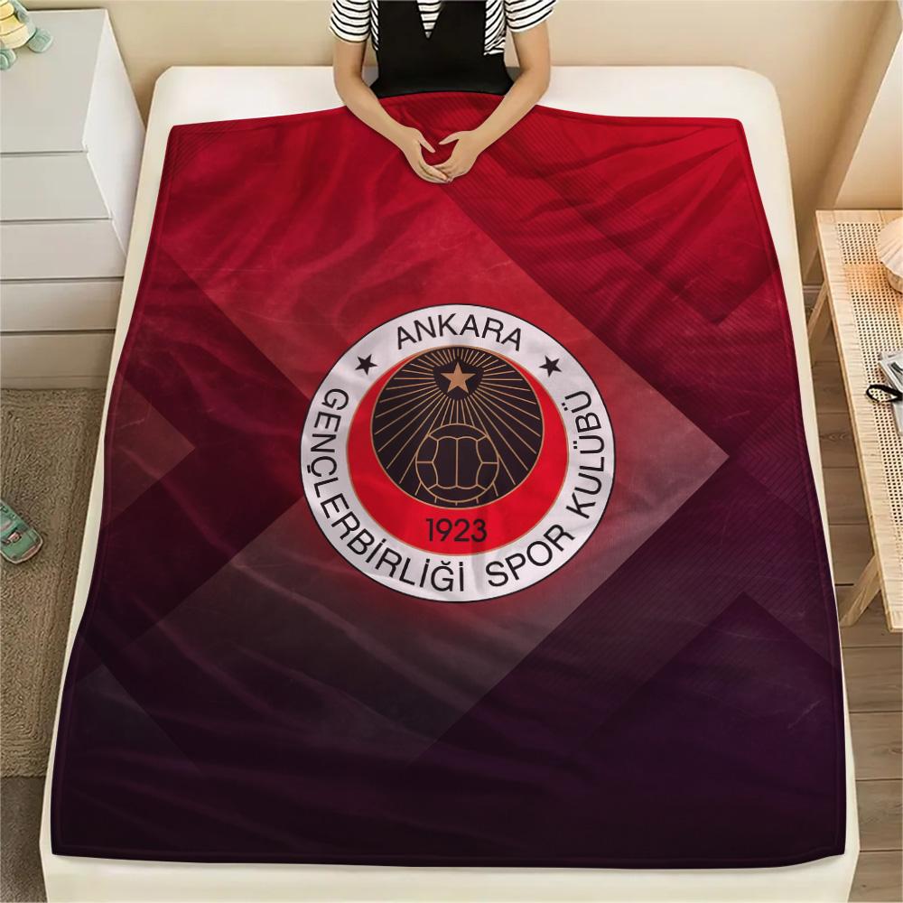 Gençlerbirliği S.K. Print Flannel Blanket, High quality Comfortable for All Seasons, Home Decor, Warmth and Comfort