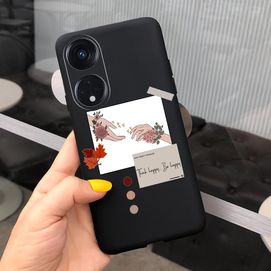 For Oppo Reno 8T 4G Case CPH2481 Luxury Art Printed Cover Silicone Soft TPU Phonw Case For Oppo Reno8 T 5G Reno 8T Reno8T Bumper