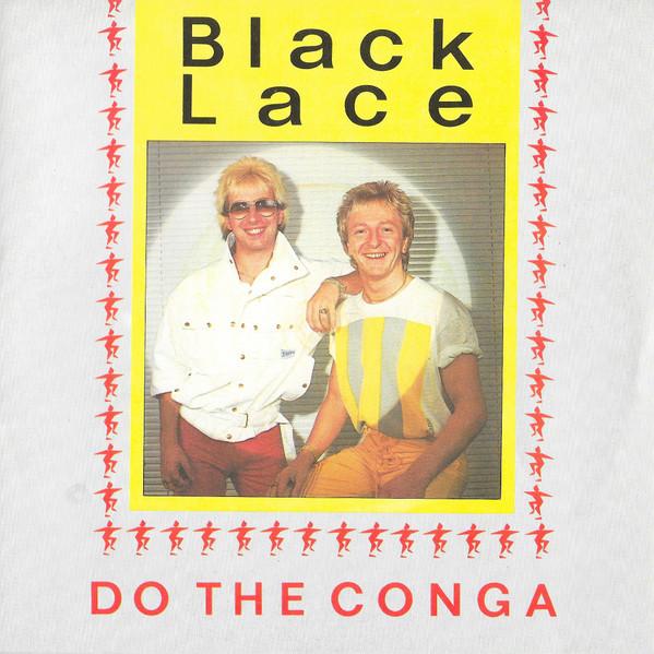 7-дюймовая пластинка BLACK LACE Do The Conga Hey Hey Copenhagen FLA108 Flair Records 1984 Великобритания Поп Б/у